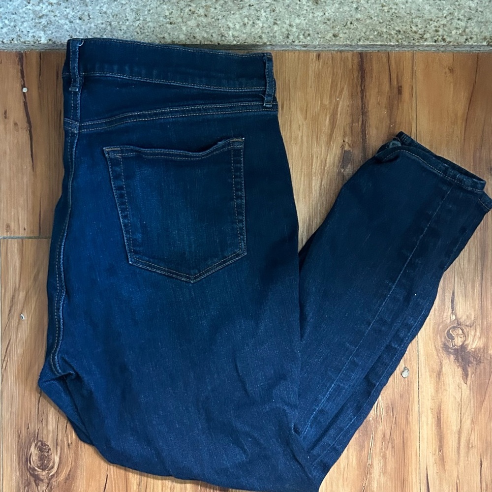 LOFT Dark Indigo Denim Pants